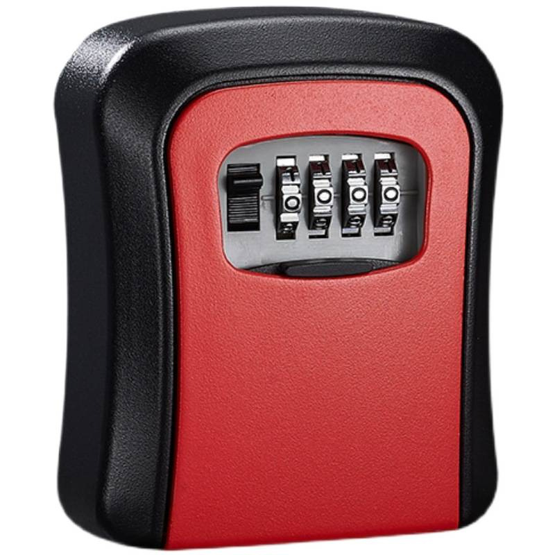 Decoración de la puerta de la caja de llaves de contraseña sitio de construcción temporal alojamiento residencial sin agujeros perforados en la puerta de entrada de la casa para poner llaves en la caja de cerradura doméstica