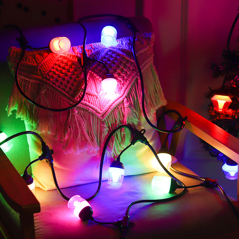 Camping Led String Lights Christmas Garden G50 Diamond-Shaped Multifunctional Waterproof Wholesale Light Strips Outdoor Outdoor Lights