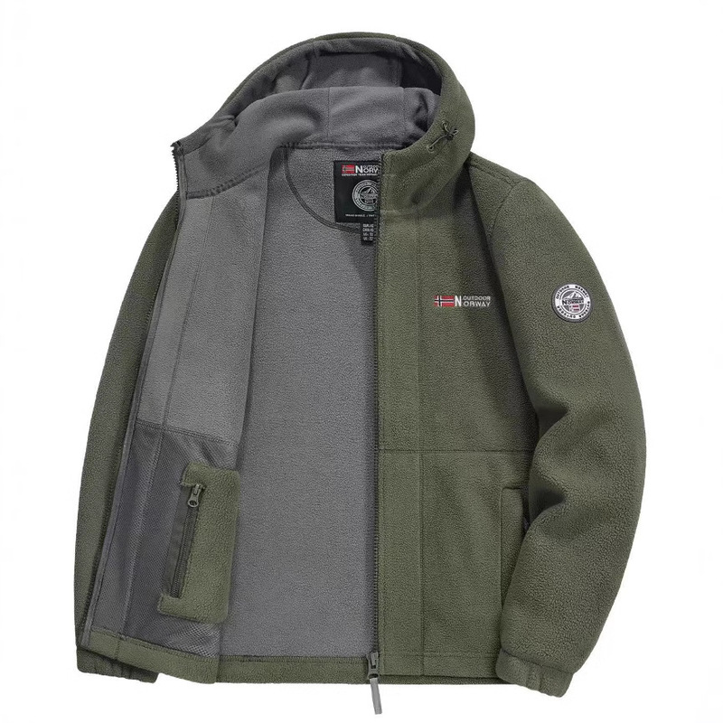Exported to Norway Cross-Border European Size Fleece Jacket Hooded Jacket Live Broadcast for Men and Women Douyin Live Broadcast Popular 9818