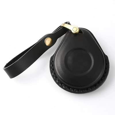 Suitable for Harley motorcycle key case genuine leather X48 key case gliding Street Harley cowhide retro key case (Car key bag) - black-blank
