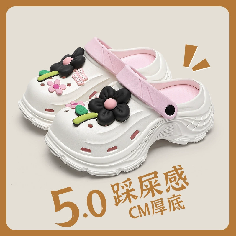 Женские модные повседневные сабо на весну и лето, круглый носок, классические, дышащие, закрытые