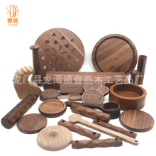定制北美黑胡桃木底座黑胡桃木制品加工胡桃木CNC雕刻黑胡桃木棒