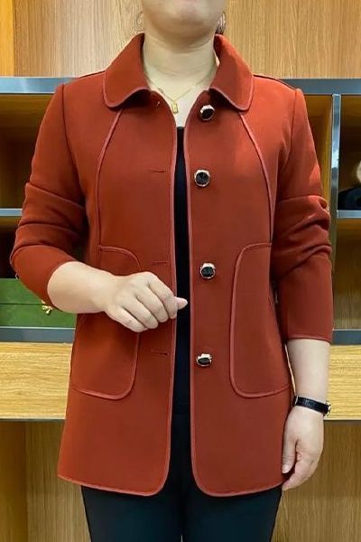 中老年女春装西装-时尚妈妈装中长款气质百搭西服薄外套|undefined
