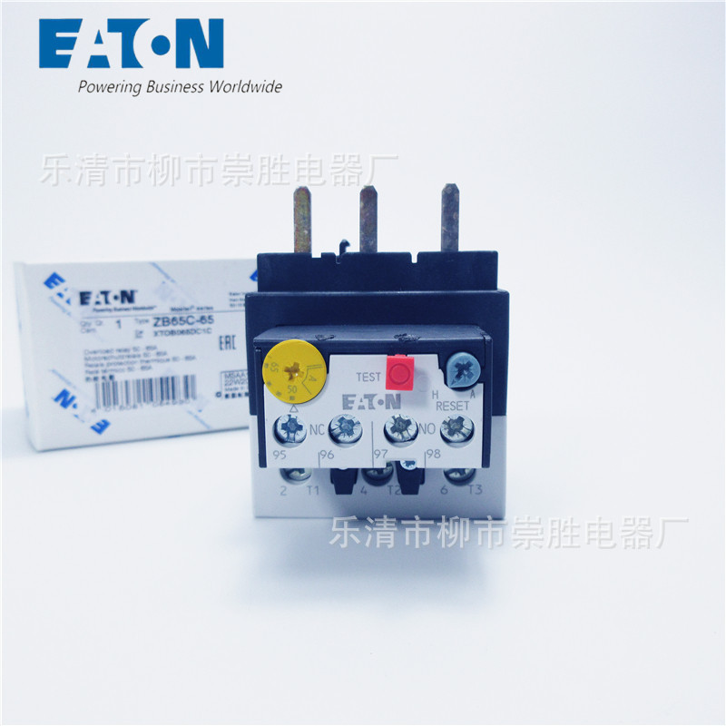原装EATON伊顿热过载继电器ZB65C-65 50-65A