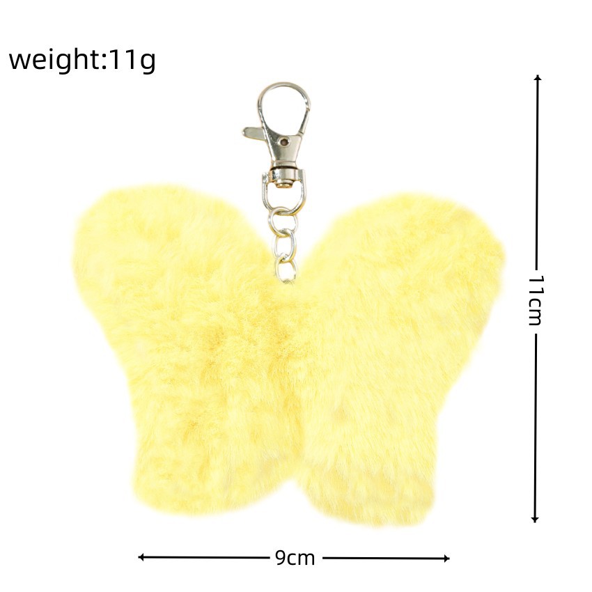 Ig Style Cute Butterfly Alloy Bag Pendant Keychain display picture 1