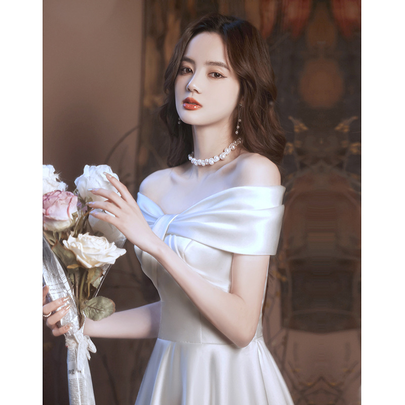 Elegant Banquet Dress for Women 2026 New Style, Suitable for Hostess, Can Be Worn Casually, Engagement Evening Dress