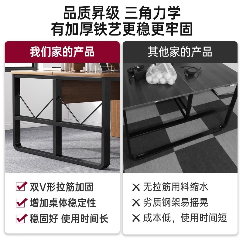 Mesa de oficina de personal mesa de oficina moderna simple mesa y silla combinación de mesa de computadora 24 mesa de oficina de cuatro