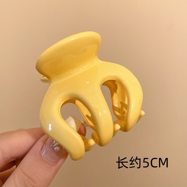 ドーパミンハイポニーテールカボチャ大型クリップ夏ボールヘッド固定ヘアクリップヘッドバンド新しい後頭部ヘアクリップ|undefined