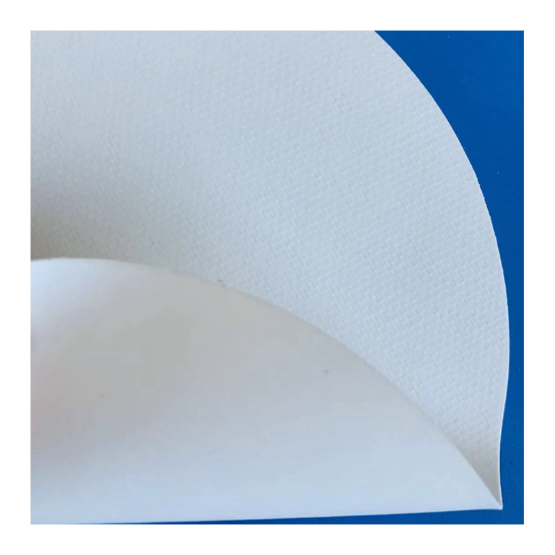 零下-25℃耐寒白色PVC夹网布雨衣面料