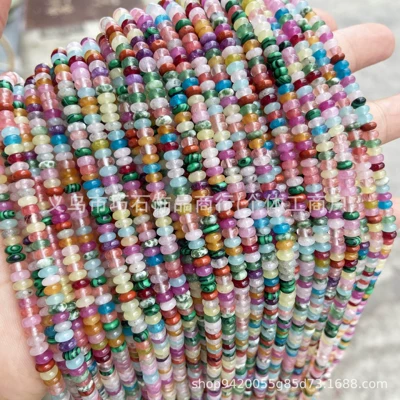 2X4Mm Jade Disc-Shaped Loose Beads Zərgərlik ara hissələri - color-no-2-24mm