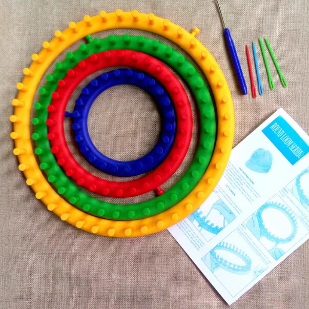 Bricolaje herramienta de tejer a mano de lana sombrero Castillo máquina de tejer suéter redondo máquina de tejer artefacto