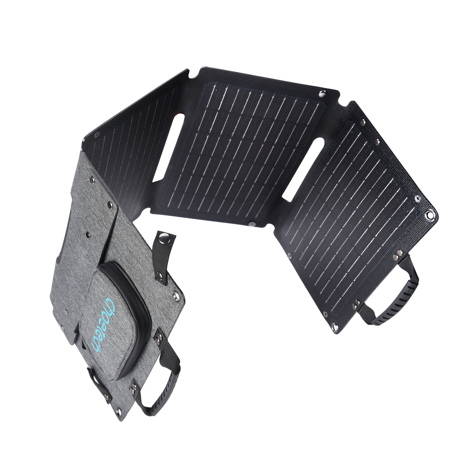 Cross-border hot sale 40W folding solar charging panel outdoor camping portable one-piece laminated lightweight too