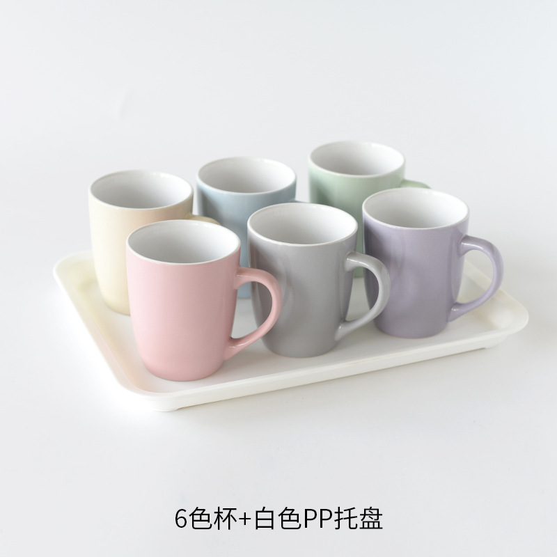 〖Taza fresca nórdica 〗 Taza de pareja Taza de alto valor para mujer Juego de taza de agua para hospitalidad doméstica Taza de cerámica