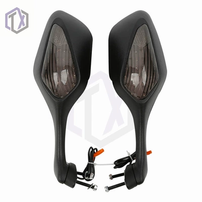 VFR1200F Motorcycle Reversing – Motorcycle rearview mirror - foldable-led-soot