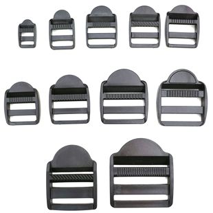 Manufacturer 12~51mm Plastic Webbing Adjustable Four-Speed Buckle Straight Ladder Buckle Flat Face Buckle School Bag Accessories Supply