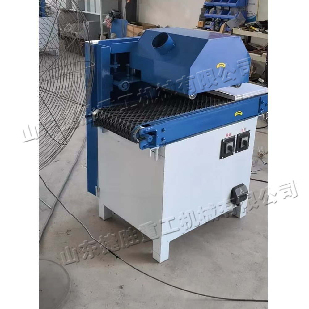 Sierra de madera cuadrada eléctrica vertical multi-hoja cortadora automática de tablero de madera para equipo de procesamiento de tiras de madera fina de álamo y pino