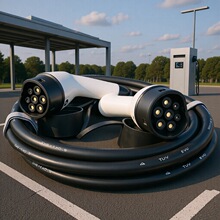 ST-E250G新能源电动汽车国标转欧标TYPE2双头枪延长线便携式随车
