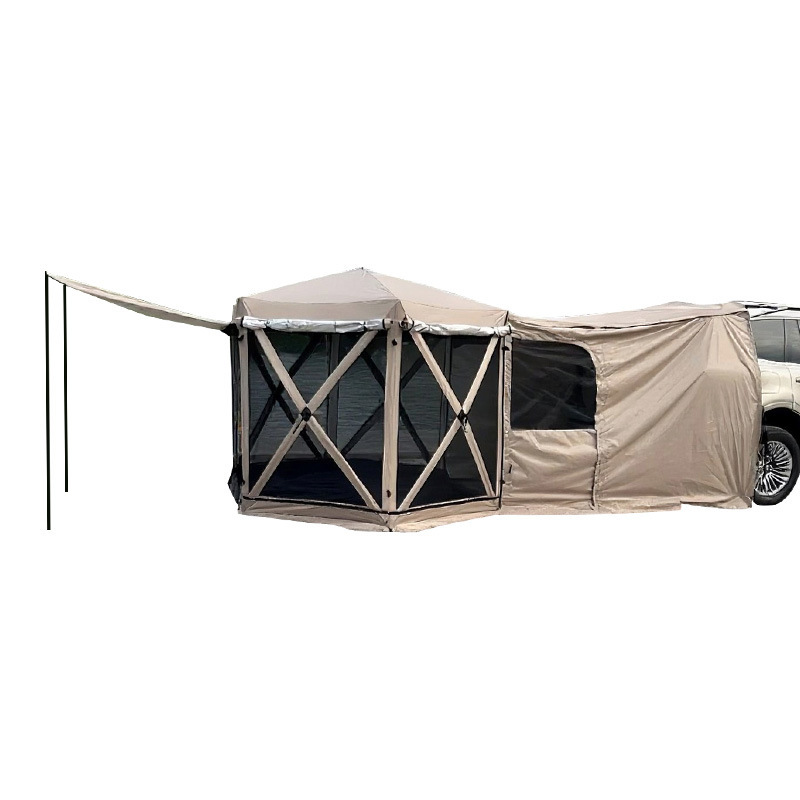 キャッスルテント屋外プロフェッショナルテールテントオフロード車兼用キャノピー自動高速開閉防雨キャンプテールテント|undefined