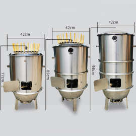 不锈钢烧烤炉吊炉焖烤家用商用烧烤桶户外烤肉羊腿羊排烤鸡电