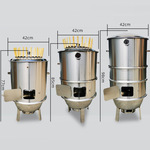 不锈钢烧烤炉吊炉焖烤家用商用烧烤桶户外烤肉羊腿羊排烤鸡电