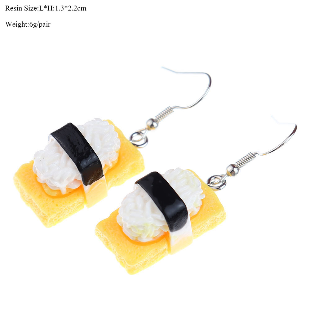 Holiday, Daily Occasion Plastic, Resin Material Wholesale Jewelry Cute Fruit Plastic Resin Patchwork Drop Earrings