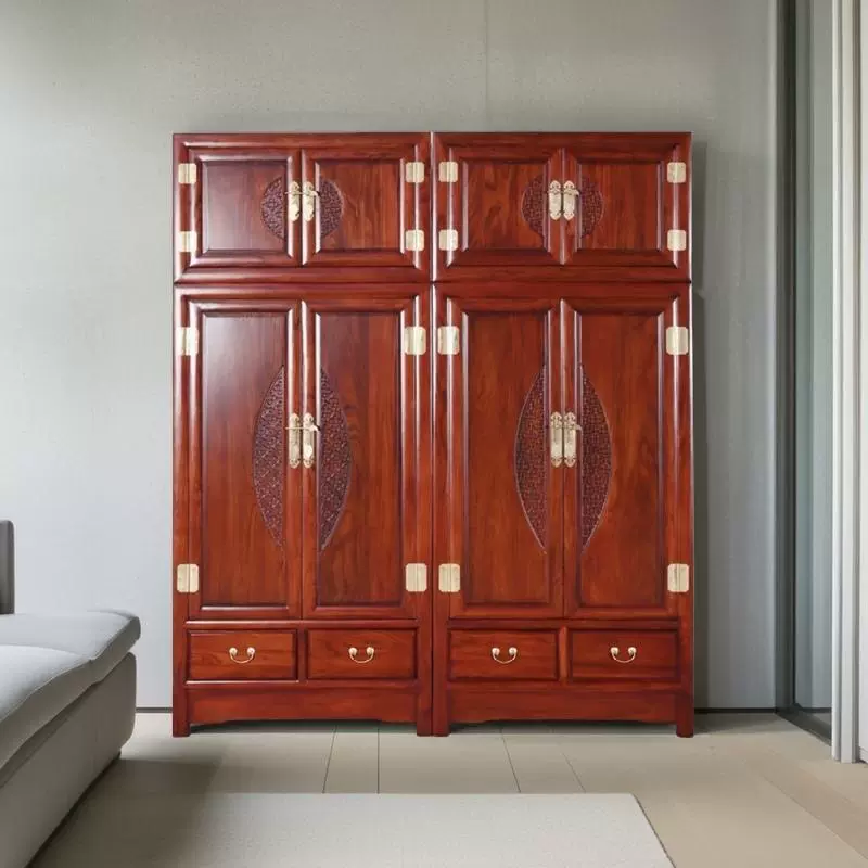 Старый шкаф с верхней коробкой из вяза, большой шкаф из цельного дерева, шкаф для хранения вещей в китайском стиле, домашний шкаф для хранения вещей в спальне, антикварный шкаф Мин и Цин.