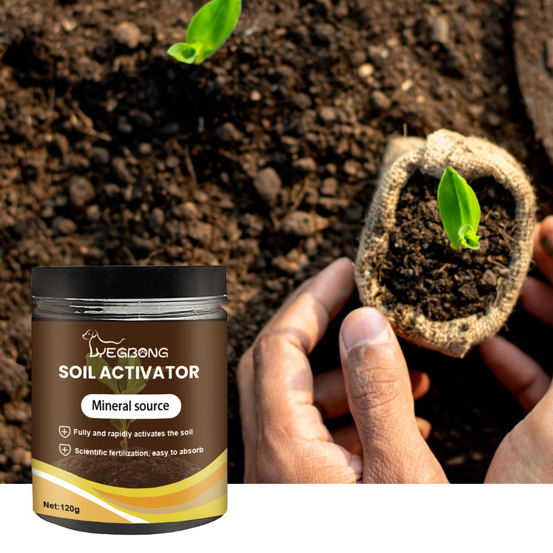 Yegbong Soil Activator Plant Growth Supplement Nutrients Promote Rooting Soil Fertilizer Gardening Care Agent
