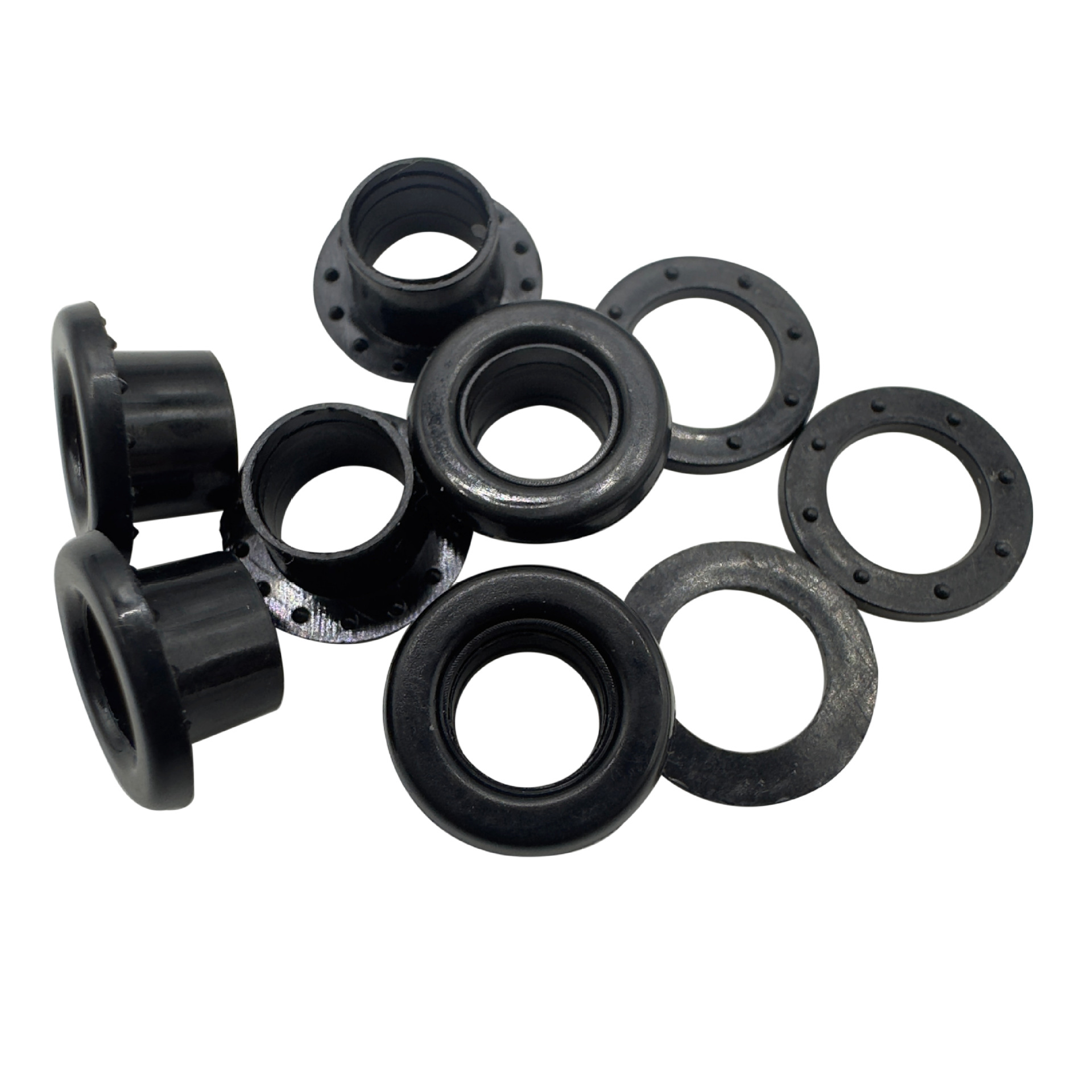 厂家直销PC塑料鸡眼扣内径5mm外径10mm纸箱鞋盒气眼扣