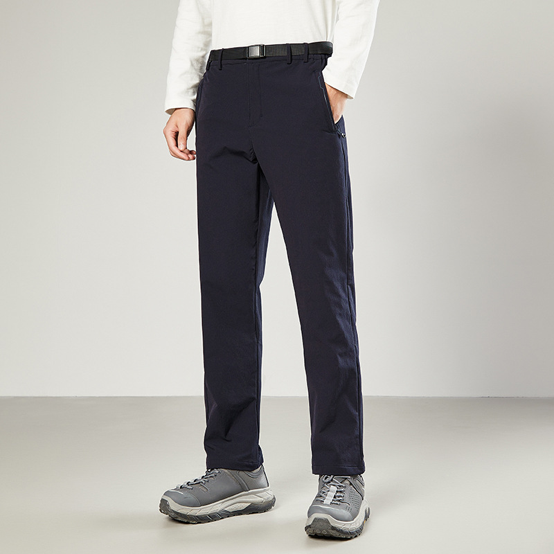 Outdoor Casual Pants Couple Spring and Autumn New Arrival Straight Pants Trendy Open-Breasted Stretch Woven Waterproof Rush Pants