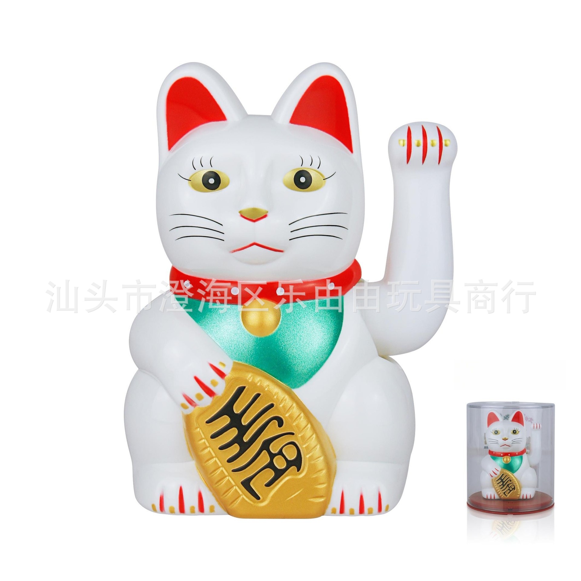 Gato afortunado del oscilación automático solar transfronterizo de 4 pulgadas