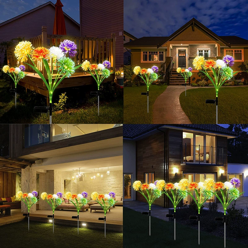 LED flashlight solar-powered, light pole, garden lights for gazebo, (Cross-border trading)