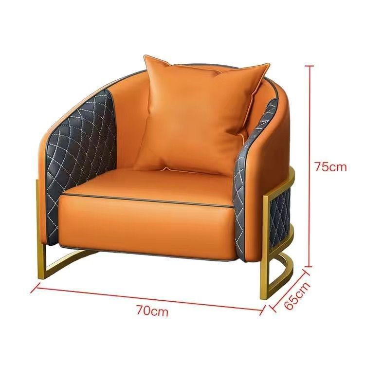 Orange single sofa