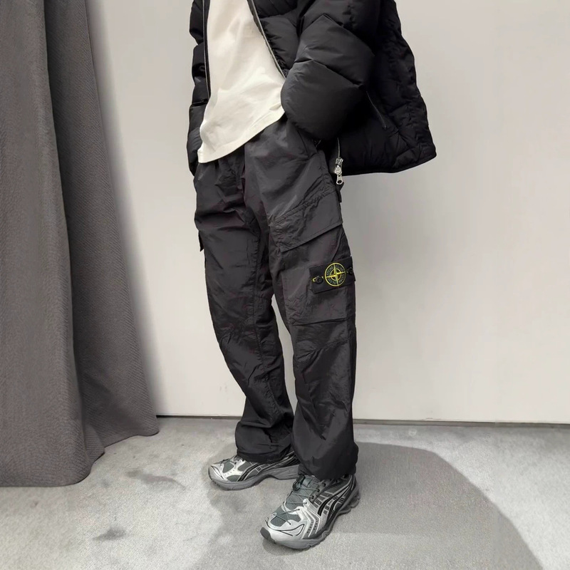 High-end 2026 cross-border stone compass functional badge cargo pants, unisex casual cargo pants, trendy High-end 2026 cross-border stone compass functional badge cargo pants, unisex casual cargo pants, trendy