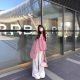 Korean Style Pink Plaid Vest Women's Summer New Sweet Design Sense Irregular Hem Sling Skirt Trendy Top