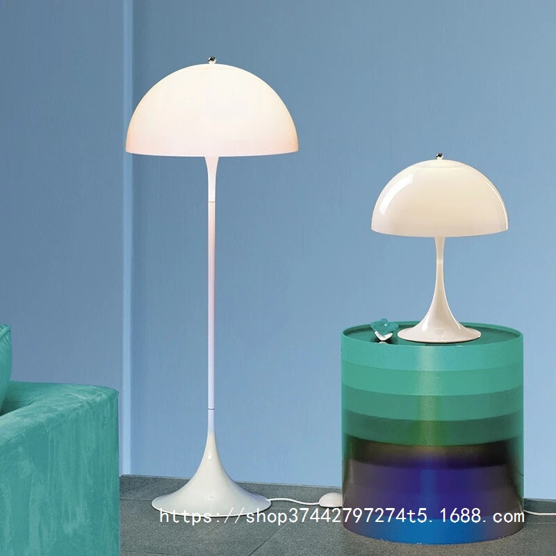 Danish Mushroom Table Lamp Modern Cream Style Medieval Bedroom Bedside Bauhaus Floor Lamp