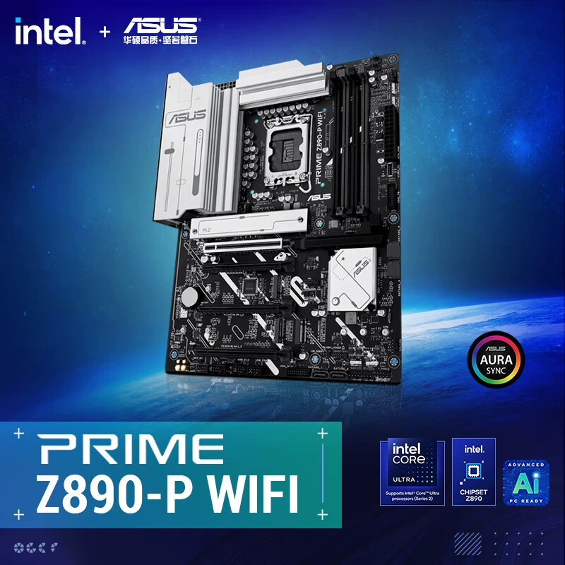 Материнская плата Prime Z890-P с Wi‑Fi, поддержка CPU 285K/265K/265KF/245KF