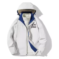2024 новый открытый три в одном куртка на заказ LOGO Color водонепроницаемый повседневный ветрозащитный водонепроницаемый куртка оптом