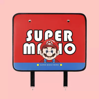 Car Seat Back Storage Bag Chair back anti-kick pad - mario-wear-resistant-fiber-leather-single-pack
