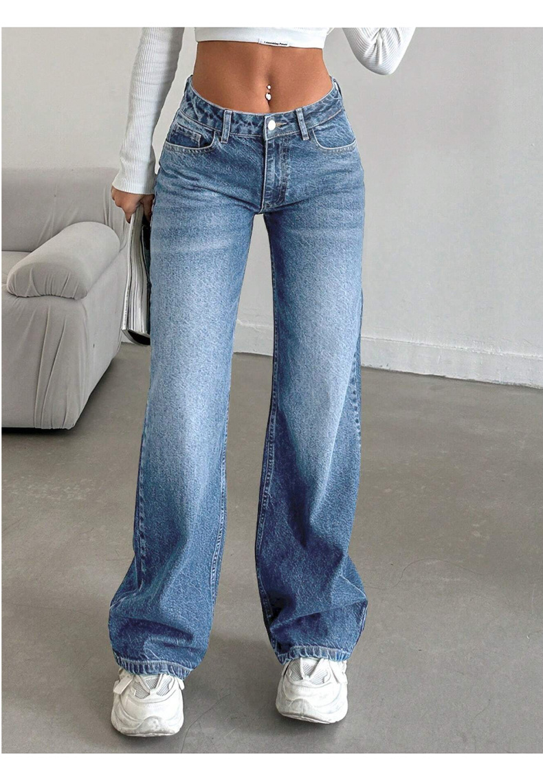 Low-Rise Relaxed Fit Stretch Jeans – Vintage Washed & Ultra-Comfy (S-XL, 2 Colors)_mkmklike.com