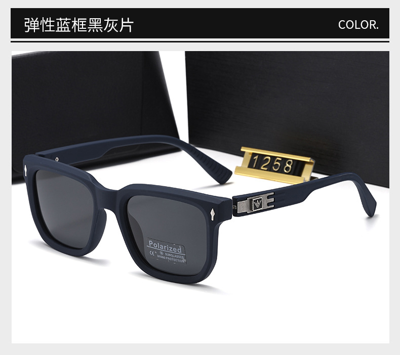 Sonnenbrillen Neukollektion Metallrahmen polarisiert Herrenmodell Outdoor-Sonnenbrille minimalistisch Luxus-Rahmen hochwertig Blendschutz-Sonnenbrille