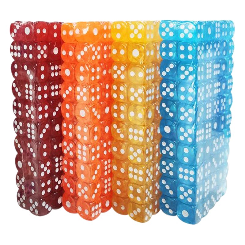 Spot Crystal Acrylic Dice 12mm Rounded Color Dice Color Entertainment Bar Supplies ktv Sieve