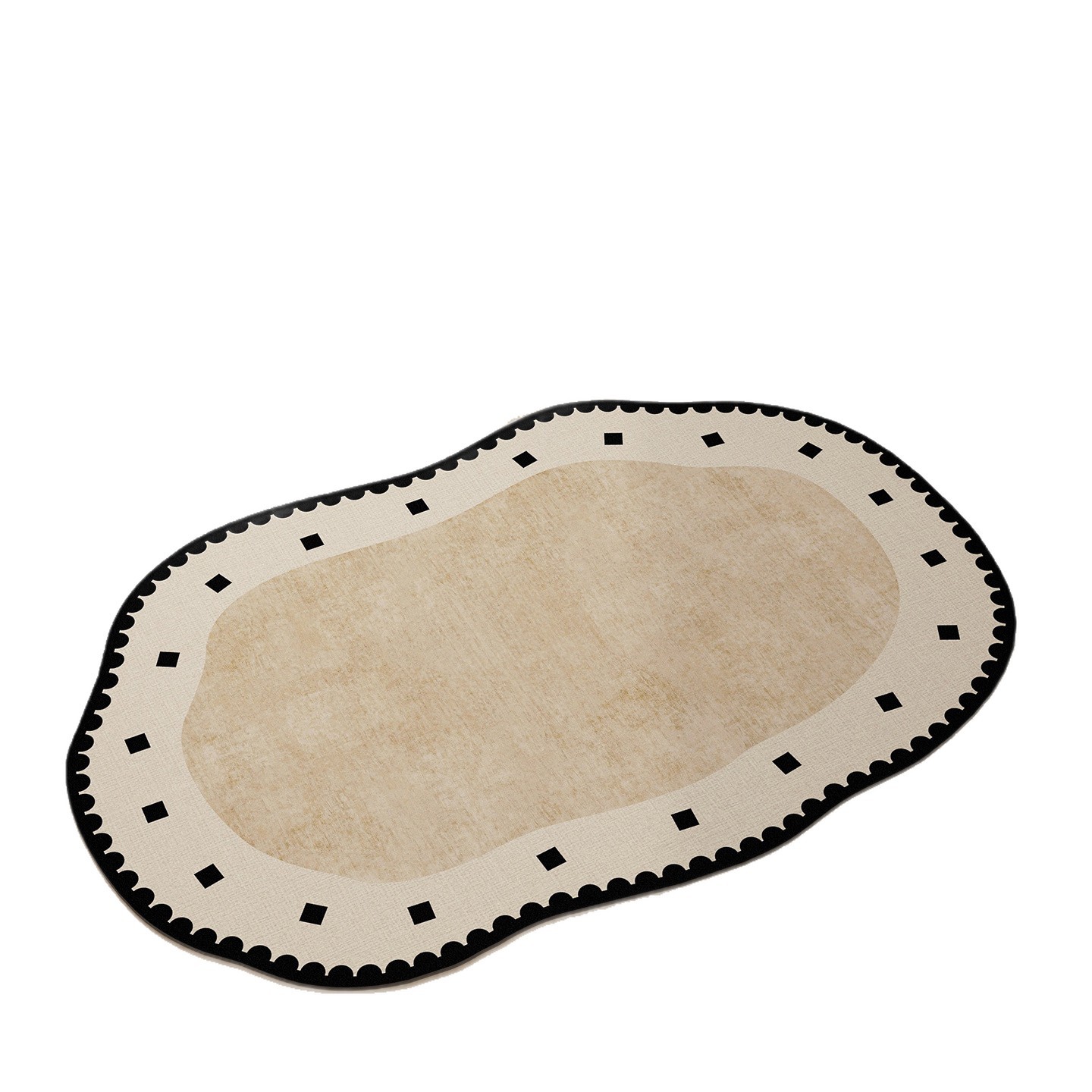 Gebruikte badkamermat, absorberende mat van diatomeeënaarde voor de deuropening, Franse retrostijl, luxe uitstraling._voghion.com