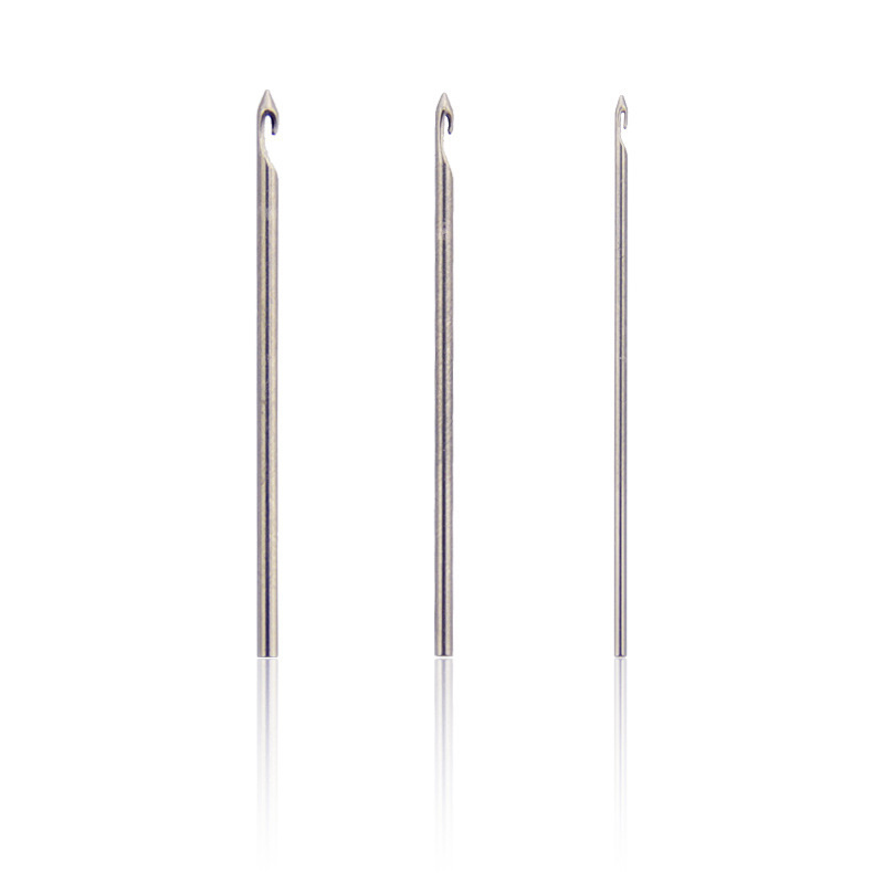 Amazon venta caliente mango de metal lentejuelas francesas bordado con cuentas luneville ganchillo francés anti-bordado gancho