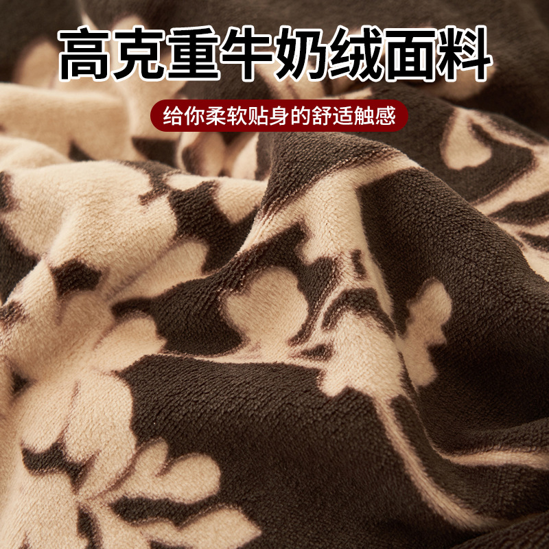 Cuatro piezas de seda de leche tallada y seda de invierno cubierta de seda de coral de alta calidad 2025 nueva ropa de cama