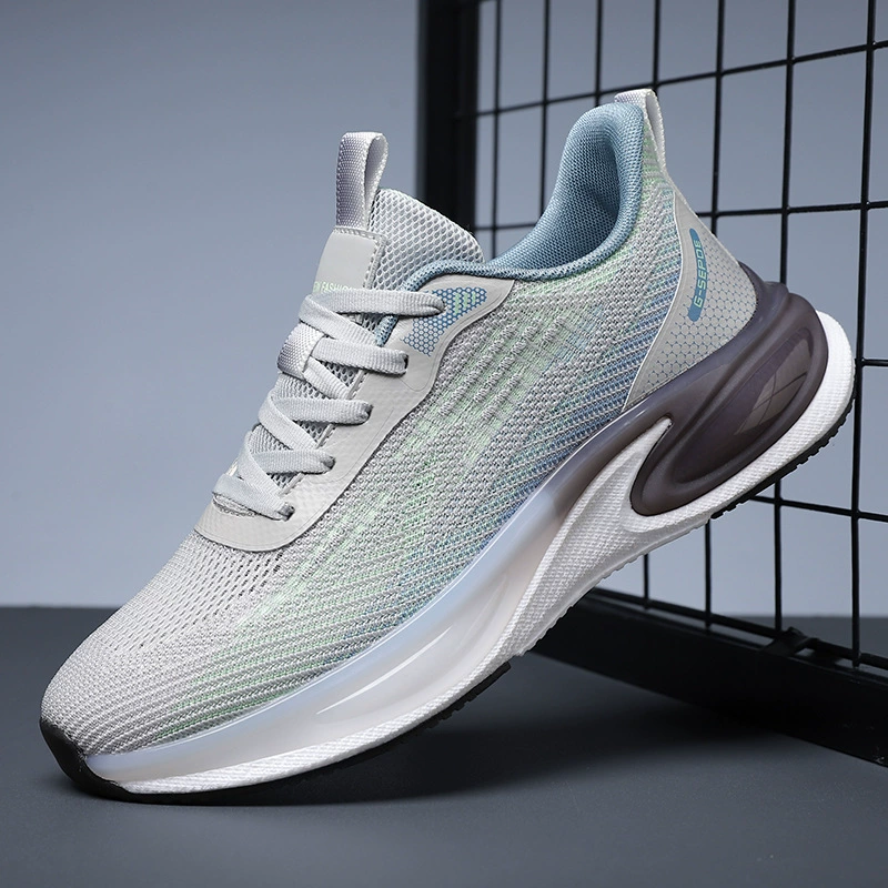 Мужские кроссовки в стиле бренда, весна-осень 2025, новые спортивные кроссовки из сетки, дышащие, из ткани Flyknit, для бега, повседневные, парные.
