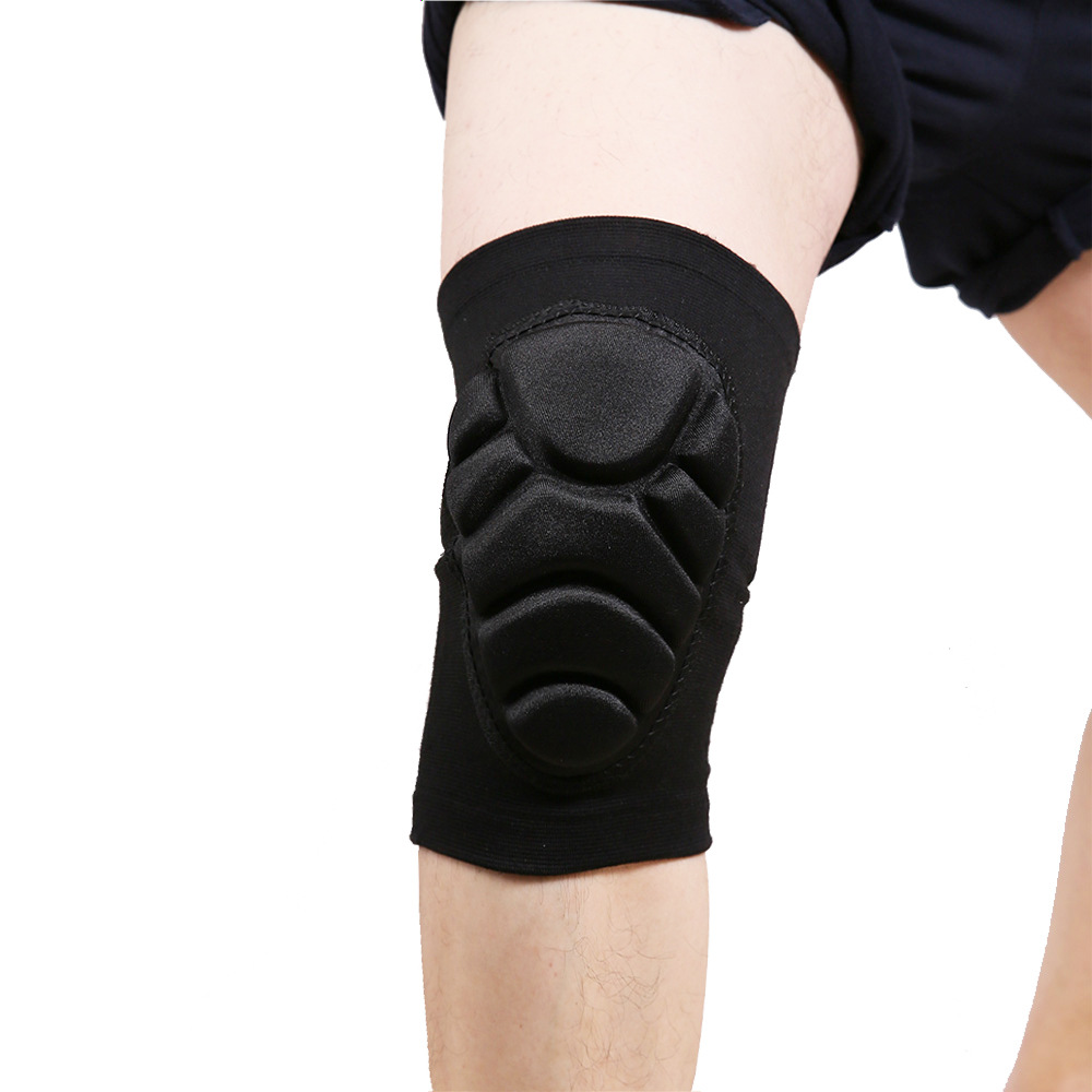 Esponja engrosada deportes rótula danza rodilla rodillera protección voleibol rótula cubierta de punto de nylon al por mayor