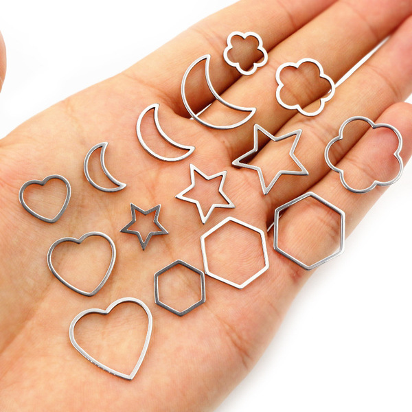 Pendant stainless steel drop-shaped