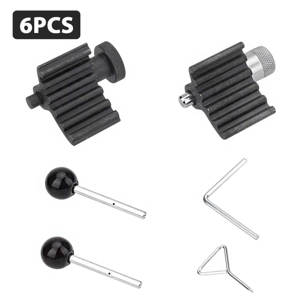 6-Piece Diesel Engine Timing Tool Kit for Auto Repair, Specifically for Fixing the Crankshaft of Volkswagen and Audi Engines