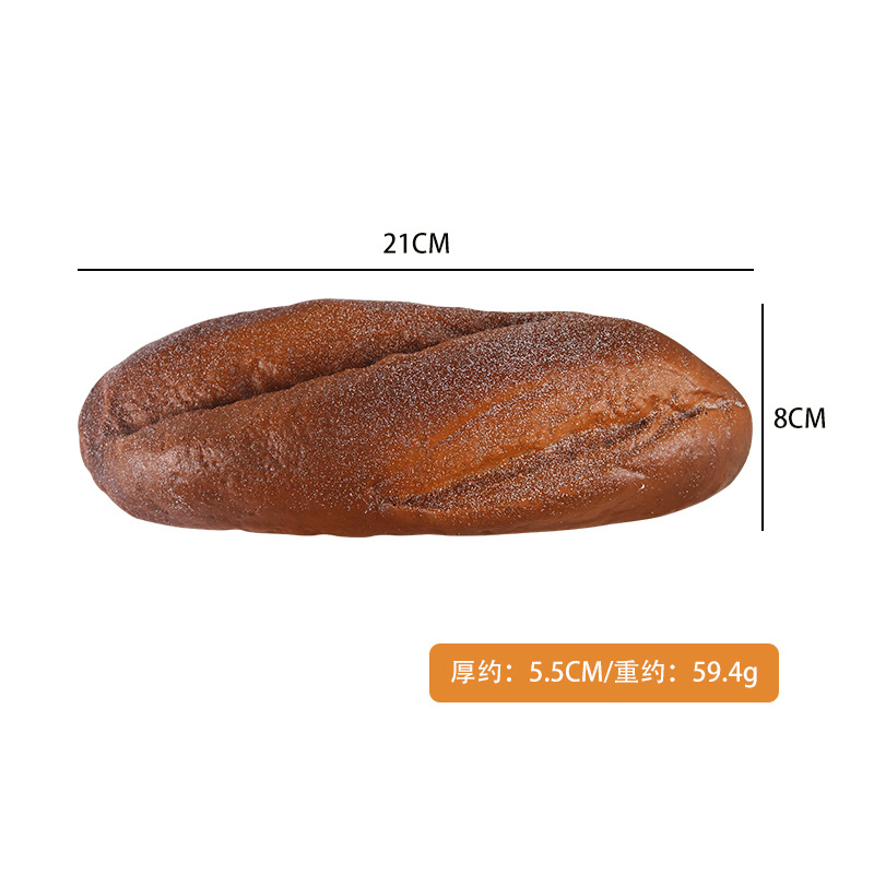 Entrega de una sola pieza PU falso pan decoración de la boda modelo de decoración de la habitación accesorios largo francés palo modelo de simulación de pan