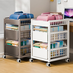かばんの物置棚は輪を持って移動します。家庭用の机の下のワゴン車の本は棚の神器の本棚の収納棚を置きます。